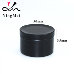 50ml Matte Black Flip Top Aluminum Jar for Tea Coffee