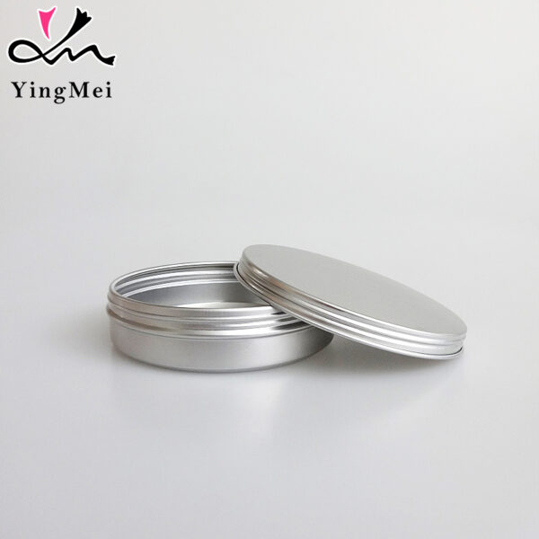 150ml Silver Aluminum Jar Screw Cap Cosmetic Container