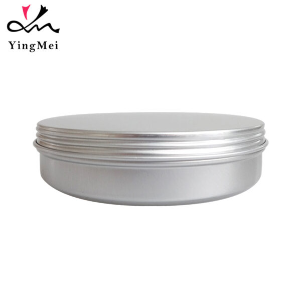 150ml Silver Aluminum Jar Screw Cap Cosmetic Container