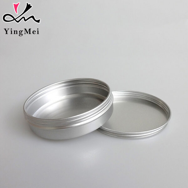 150ml Silver Aluminum Jar Screw Cap Cosmetic Container