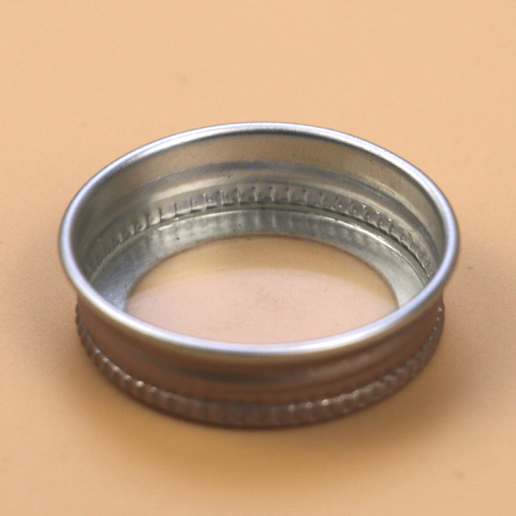 Custom 26*8mm Rose Gold Window Metal Aluminum Screw Lid