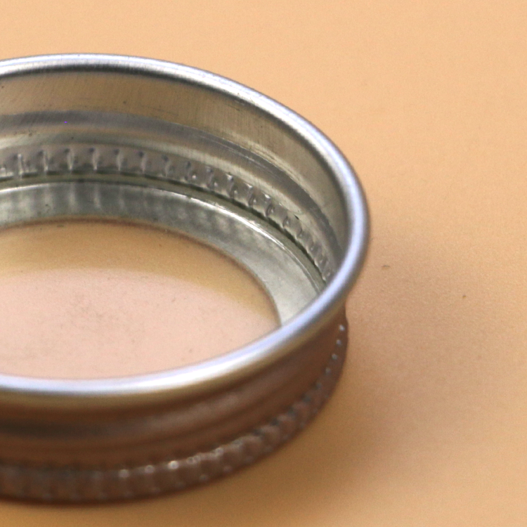 Custom 26*8mm Rose Gold Window Metal Aluminum Screw Lid