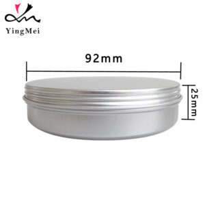 150ml Silver Aluminum Jar Screw Cap Cosmetic Container