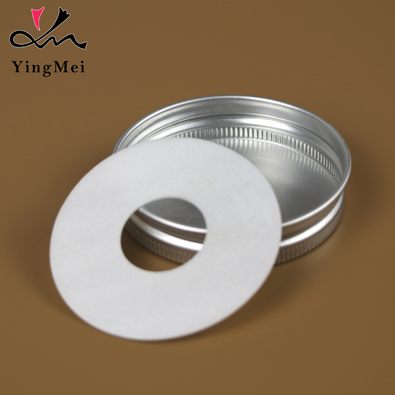 53mm Silver Perforated Aluminum Lid Metal Threaded Cap