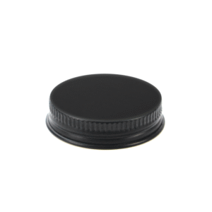 wholesale 35mm premium black aluminum lid cosmetic jar lid