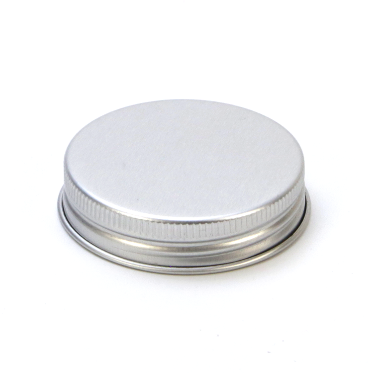 46mm silver aluminum screw lid cosmetic jar cap