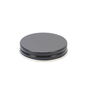 67mm Premium Black Aluminum Lid Metal Screw Lids Jar Cap