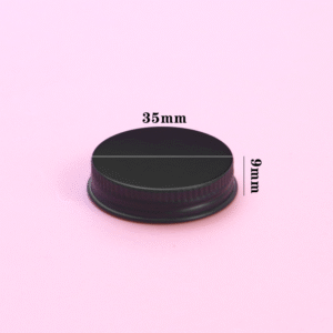 wholesale 35mm premium black aluminum lid cosmetic jar lid wholesale 35mm premium black aluminum lid cosmetic jar lid
