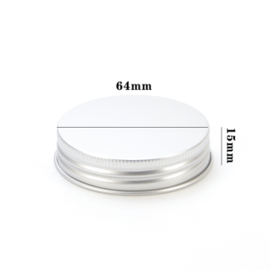 64mm Silver Wide Mouth Metal Caps Jar Lids Aluminum Cap 64mm Silver Wide Mouth Metal Caps Jar Lids Aluminum Cap