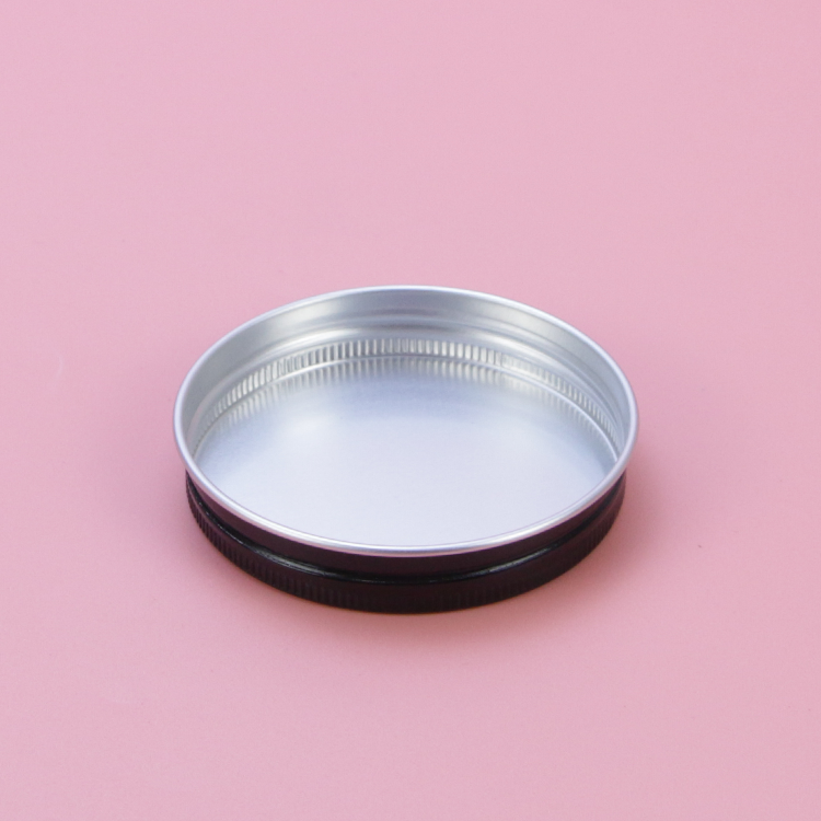 67mm Premium Black Aluminum Lid Metal Screw Lids Jar Cap