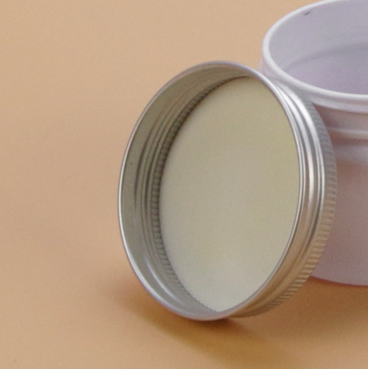 46mm silver aluminum screw lid cosmetic jar cap