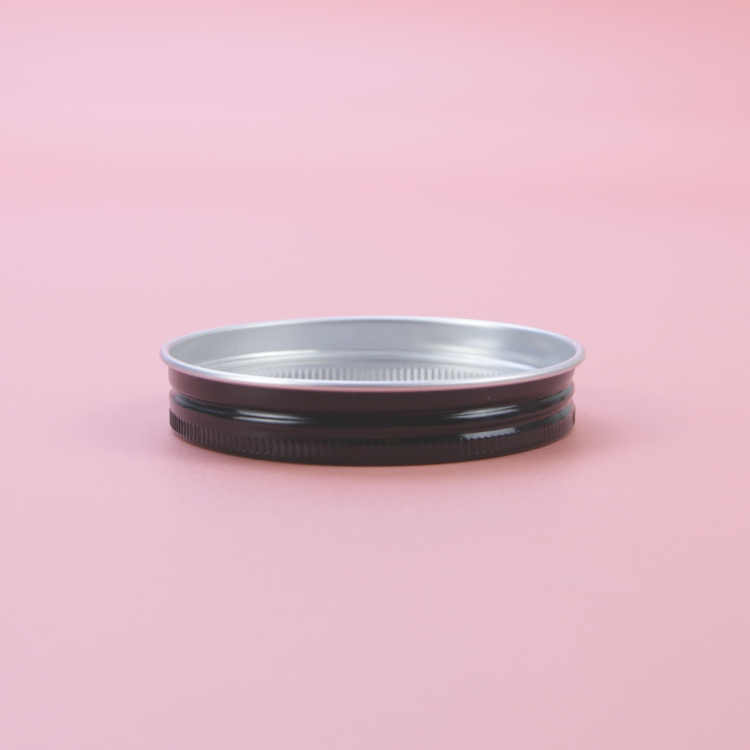 67mm Premium Black Aluminum Lid Metal Screw Lids Jar Cap